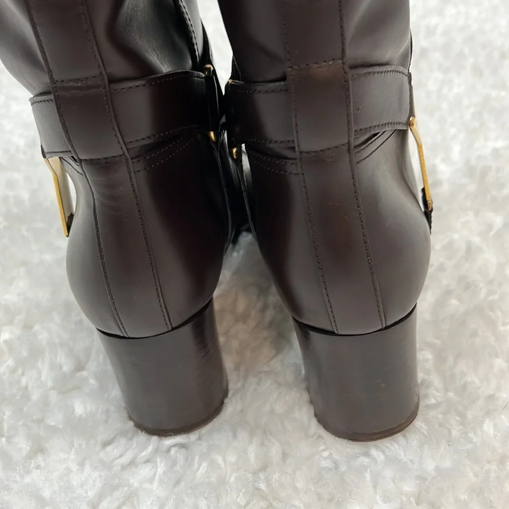 YSL SAINT LAURENT Knee High Boots Sz 40 - Picture 6 of 7